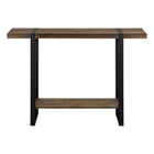 Monarch Specialties 2851 Accent Table - 48"L/Brown Reclaimed Wood-Look/Black-8