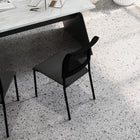 CB Office Ace Multi-Purpose Armless Stacking Chairs - Black - 4 Pack-Strong welded steel frame with Black powder coated finish