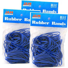 JAM Paper Rubber Bands, #33 Size, Blue Rubberbands, 300/Pack (333RBbug)-Regular Size Blue Rubber Bands