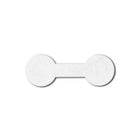Eddie's Round Dumbbell Jewellery Labels - 1-3/8" L x 1/2" W - White - 2,000 Pack-Made with tear resistant DuPont Tyvek