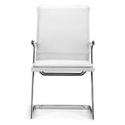 Leatherette Concrete Conference Chairs, White, 2 Pack-Dimensions: 35" H. x 19" W. x 22" D.