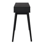 CorLiving Acerra 39"W Entryway Table/Desk - Black-Sliding drawer for added storage