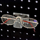 Azar Displays Eyeglass Holder For Pegboard/Slat Wall, 25 Pack (700011)-Dimensions: 1-1/4"H x 6-3/4"L x 1/8"T