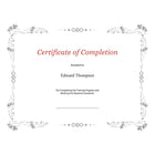 St. James Premium Weight Certificates, Laurel Design, Silver Foil, White, 15 Pack-Free downloadable templates from www.first-base.com