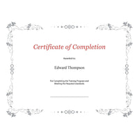 St. James Premium Weight Certificates, Laurel Design, Silver Foil, White, 15 Pack-Free downloadable templates from www.first-base.com