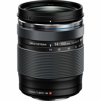 OM SYSTEM M.ZUIKO 14-150mm F4.0-5.6II 新品 OM System M.Zuiko ED 14-150mm F4-5.6 II Lens - Black | staples.ca