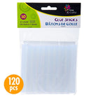 Time 4 Crafts Glue Gun Sticks - 4 x 0.44 inches - Clear - 120 Pieces-Measurement: each glue stick measures 0.44"D x 4"H which will fit most regular glue guns