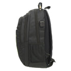 Club Rochelier Multi-Pocket Backpack with USB Port & Charger, Black-4 compartments with zipper closures to organize your belongings easily and securely