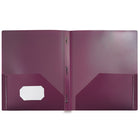 Staples Customizable Report Covers - Assorted Fashion Colors-Business card cut out on front cover