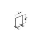 Azar Displays 5" x 4" Vertical/Horizontal Dual-Stand Acrylic Sign Holder, Clear, 10 Pack (132729)-Made of top quality 0.100" thick acrylic and easy to assemble