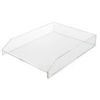 Three By Three Seattle Acrylic Stackable Letter Tray - Clear-Clean and modern design