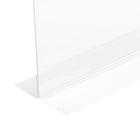 Deflecto Classic Image Double Sided Sign Holder - Portrait - 8 1/2"W x 11"H - Clear-For use on desk or countertop