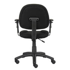 Nicer Furniture Fabric Deluxe Posture Task Chair - Adjustable Arms-Option of adjustable T arms and loop arms