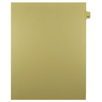 Mark Maker Legal Exhibit Index Tab Buff Single Tabs, 1/25th Cut, Letter Size, No Holes, Number 153, 25 Pack-Buff Single Tabs, 1/25th Cut