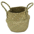 Cathay Importers Seagrass Basket with PVC Hard Liner, Natural, 3 Pack (EC-08-1942)-Natural seagrass woven material