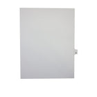 Mark Maker Legal Exhibit Index Tab White Single Tabs, 1/26th Cut, Letter Size, No Holes, Letter Q, 25 Pack-White Single Tabs, 1/26th Cut