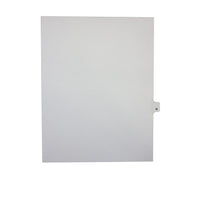 Mark Maker Legal Exhibit Index Tab White Single Tabs, 1/26th Cut, Letter Size, No Holes, Letter Q, 25 Pack-White Single Tabs, 1/26th Cut