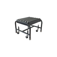 Tri-Arc Manufacturing Aluminum Rolling Ladder, Step Width: 16", Step Type: Ribbed, No. of Steps: 1 (WLAR001164)-No. of Steps: 1