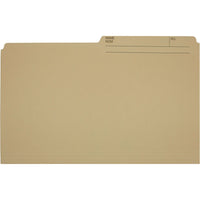 Hilroy Recycled File Folders - Legal Size - Manila - 100 Pack-Legal sized file folder