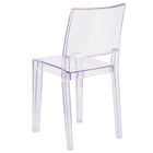 Flash Furniture Phantom Series Stacking Side Chair - Transparent-Contoured Seat