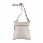 Champs Leather Ultimate Organizer Crossbody Bag with RFID - Cream-The back zip pocket offers easy access to your most used items