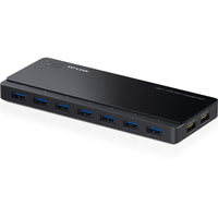 TP-LINK USB 3.0 7-Port Hub with 2 Charging Ports-USB 3.0 ports offer transfer speeds of up to 5Gbps, 10 times faster than USB 2.0