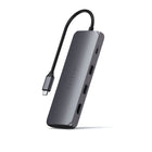 Satechi USB-C Hybrid Multiport Adapter (with SSD Enclosure) - Space Grey-4K HDMI port - up to 60Hz