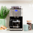 Kenmore Elite Programmable 12-Cup Automatic Timer Brew Grind and Brew Coffee Maker with Burr Grinder-Grind and brew exactly the amount you need with no waste, from 2-12 cups at a time