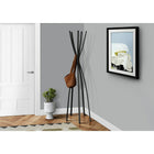 Monarch Specialties 2017 Coat Rack - Satin Black Metal Contemporary Style-Constructed from sturdy metal with an artistic appeal