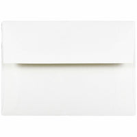 JAM Paper A7 Invitation Envelopes, 5.25 x 7.25 Strathmore Bright White Wove, 1000 Pack (STTW711B)-Bright white