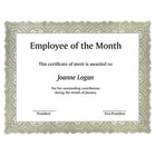 St. James Gioche Bond Certificates, Green, 24lb, 8 1/2" x 11", 100 Pack-Free downloadable templates from www.first-base.com