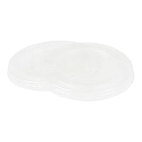 Polar Plastiques XL Extra Large Polystyrene Lid With Slot For 14 oz. Cup, Clear, 1000 Pack-Lid type: Flat lid