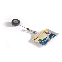 Durable Badge Holder - 3.63"W x 2.75"H - Polystyrene - Transparent - 10 Pack-High Quality Badge Holders