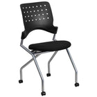 Flash Furniture Galaxy Mobile Nesting Chair with Black Fabric Seat-Spacesaver Design