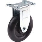 Kleton Caster, Rigid, 5" (127 Mm), Polyolefin, 250 Lbs. (113 Kg.) - 12 Pack-Bolt Hole Size 5/16" (7.93 mm)