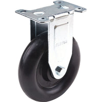 Kleton Caster, Rigid, 5" (127 Mm), Polyolefin, 250 Lbs. (113 Kg.) - 12 Pack-Bolt Hole Size 5/16" (7.93 mm)