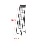 FuTECH Brochure Holder with 8 Pockets - 10.5"W x 52.5"H - Black-Size: 10.5"W x 52.5"H