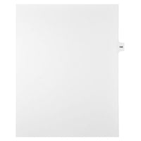 Mark Maker Legal Exhibit Index Tab White Single Tabs, 1/15th Cut, Letter Size, No Holes, Number 185, 25 Pack-White Single Tabs, 1/15th Cut
