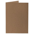 JAM Paper Blank Foldover Cards, A7 size, 5 x 6.63, 60lb Brown Kraft Paper Bag Recycled, 50 Pack (530910832g)-Size: 5" x 6 5/8"