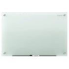 Quartet Infinity Glass Dry-Erase Board - Frosted - 96" x 48"-Tempered glass dry-erase marker board will not stain, ghost, scratch or dent