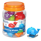 Learning Resources Snap-n-Learn Stacking Whales - Assorted-Versatile set of nesting whales build fine motor skills while sharpening color and number recognition