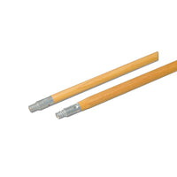 Vileda 54" Handle with Metal Tip, Threaded-Metal tip for added strength on wooden handle