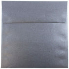 JAM Paper 6 x 6 Square Envelopes, Stardream Metallic Anthracite Black, 250 Pack (V018309H)-Anthracite stardream metallic envelope