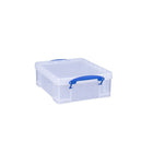 Really Useful Boxes 8.1L Storage Box, Clear-External Dimensions: 14" x 11" x 5" Internal Dimensions: 12" x 9.5" x 4.25"