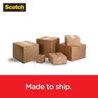 Scotch Box Lock Packaging Tape with Dispenser - 1.88" x 54.6 yd (48 mm x 50 m)-Easy to find the start of the roll