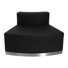 Flash Furniture HERCULES Alon LeatherSoft Reception Configuration, 3 Pieces - Black-Add on pieces as your business grows
