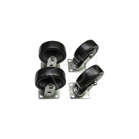 Techstar Plastics Inc Self Dumping Hopper - Caster Set, 7-3/8" (187.325 Mm), Caster Type: Swivel/Rigid (6"CASTERSET)-Wheel Diameter: 7-3/8" (187.325 mm)