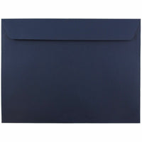JAM Paper Booklet Envelopes - 9" x 12" - Navy Blue - 25 Pack -Colour: Navy Blue