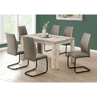 Monarch Specialties 1088 Dining Table - 36"X 60"/Taupe Reclaimed Wood-Look-Dinning/Kitchen Table
