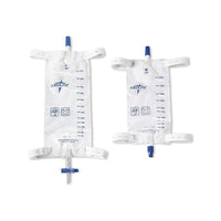 Medline Leg Bags with Comfort Straps, 600 mL, Slide Tap, 48 Pack-Leg Drain Bag Type